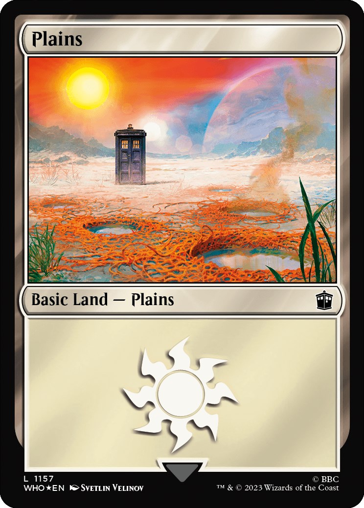 Plains (1157) (Surge Foil) [Doctor Who] | North Game Den