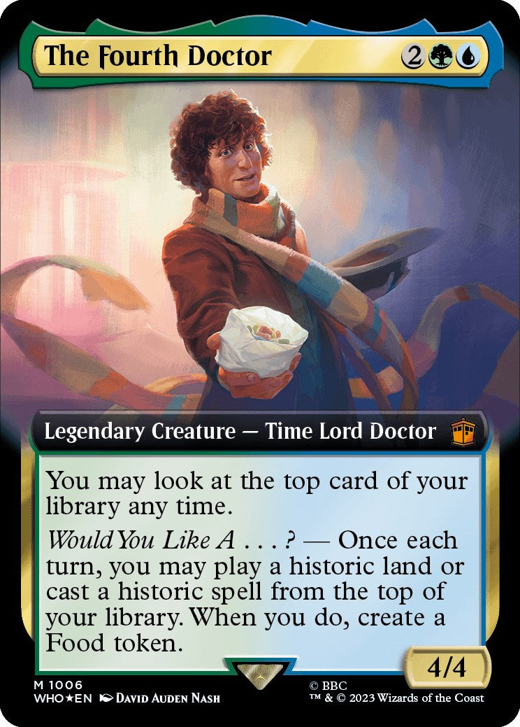 The Fourth Doctor (Extended Art) (Surge Foil) [Doctor Who] | North Game Den