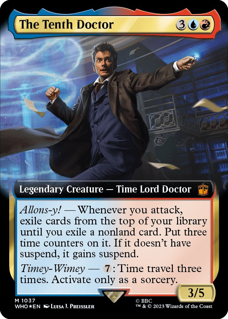 The Tenth Doctor (Extended Art) (Surge Foil) [Doctor Who] | North Game Den