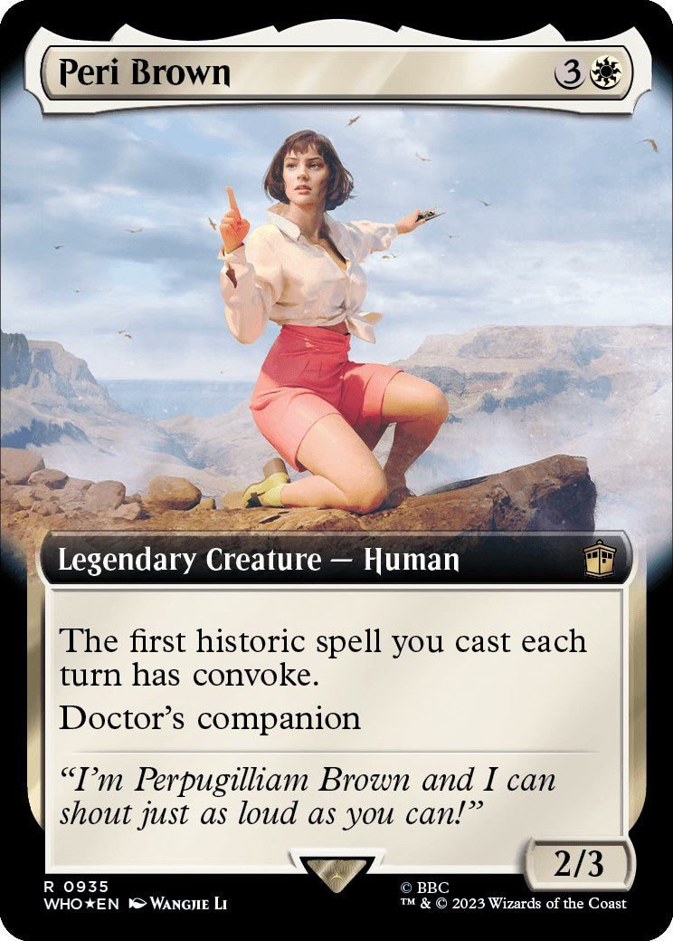 Peri Brown (Extended Art) (Surge Foil) [Doctor Who] | North Game Den