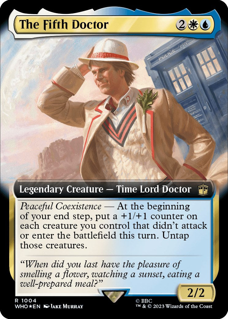 The Fifth Doctor (Extended Art) (Surge Foil) [Doctor Who] | North Game Den