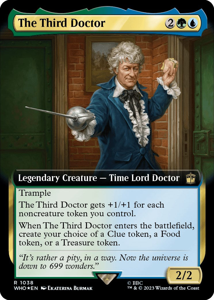 The Third Doctor (Extended Art) (Surge Foil) [Doctor Who] | North Game Den