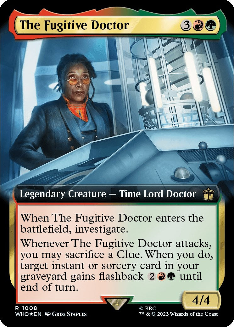 The Fugitive Doctor (Extended Art) (Surge Foil) [Doctor Who] | North Game Den