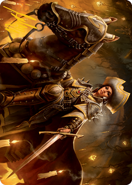 Seasoned Cathar Art Card (Gold-Stamped Signature) [Innistrad: Midnight Hunt Art Series] | North Game Den
