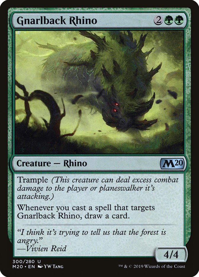 Gnarlback Rhino [Core Set 2020] | North Game Den