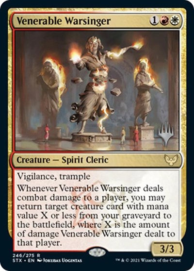 Venerable Warsinger (Promo Pack) [Strixhaven: School of Mages Promos] | North Game Den