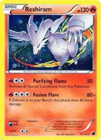 Reshiram (17/116) (Cosmos Holo) [Black & White: Plasma Freeze] | North Game Den