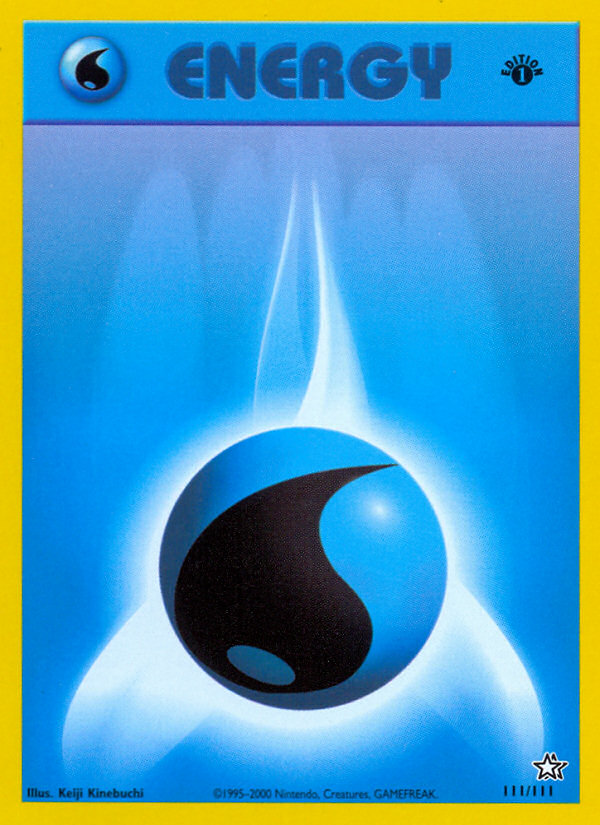Water Energy (111/111) [Neo Genesis 1st Edition] | North Game Den