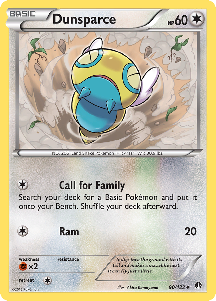 Dunsparce (90/122) [XY: BREAKpoint] | North Game Den