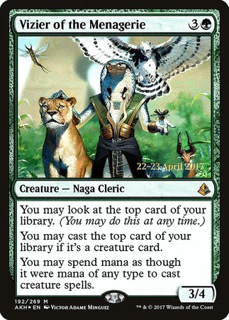 Vizier of the Menagerie [Amonkhet Promos] | North Game Den