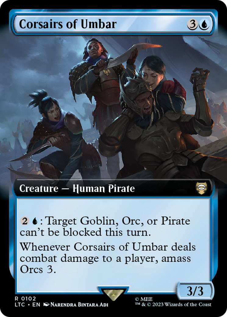 Corsairs of Umbar (Extended Art) [The Lord of the Rings: Tales of Middle-Earth Commander] | North Game Den