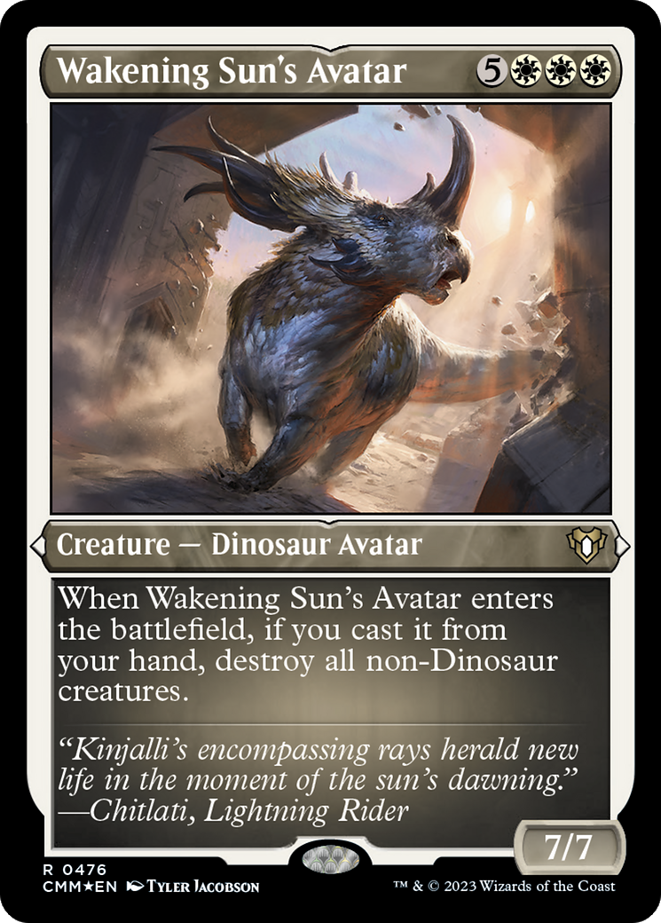 Wakening Sun's Avatar (Foil Etched) [Commander Masters] | North Game Den