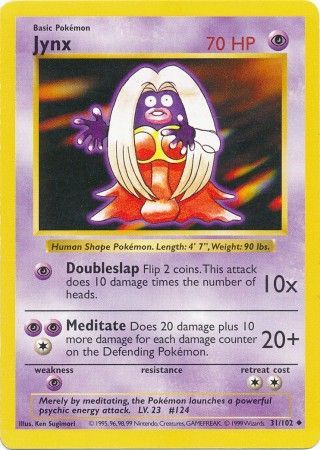 Jynx (31/102) [Base Set Shadowless Unlimited] | North Game Den