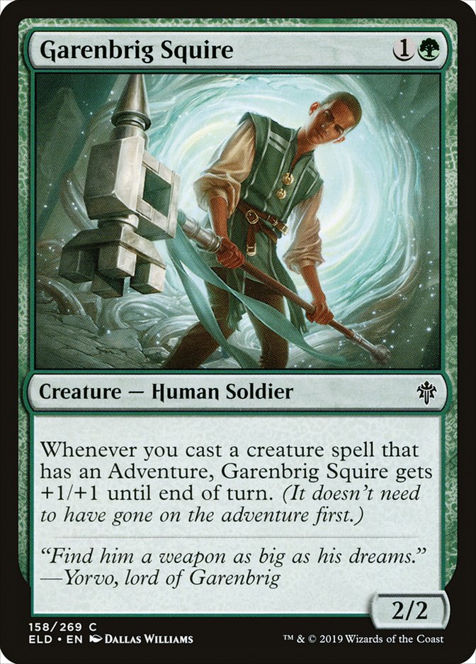Garenbrig Squire [Throne of Eldraine] | North Game Den