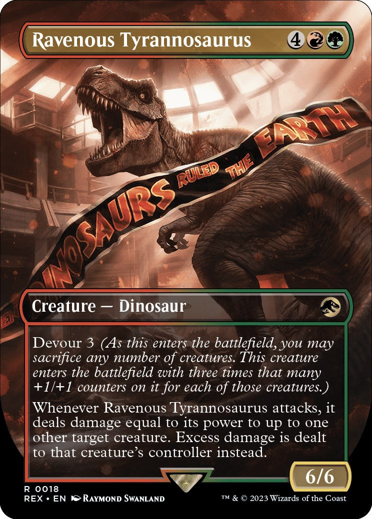 Ravenous Tyrannosaurus (Borderless) [Jurassic World Collection] | North Game Den