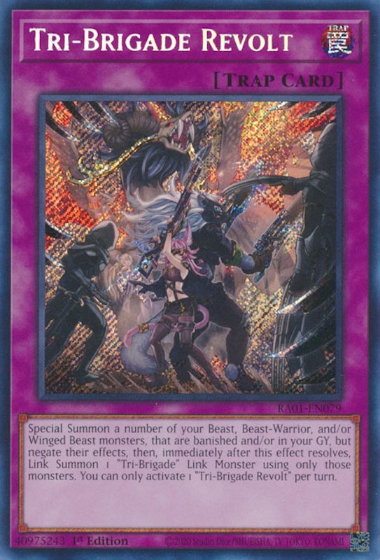 Tri-Brigade Revolt [RA01-EN079] Secret Rare | North Game Den