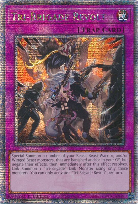 Tri-Brigade Revolt [RA01-EN079] Quarter Century Secret Rare | North Game Den