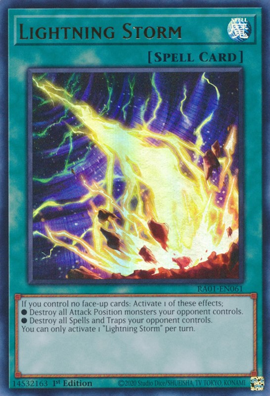 Lightning Storm [RA01-EN061] Ultra Rare | North Game Den