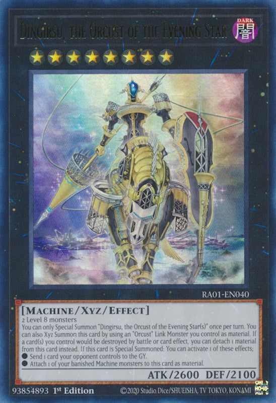 Dingirsu, the Orcust of the Evening Star [RA01-EN040] Ultra Rare | North Game Den