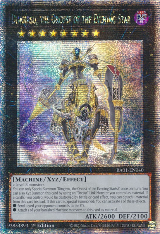 Dingirsu, the Orcust of the Evening Star [RA01-EN040] Quarter Century Secret Rare | North Game Den