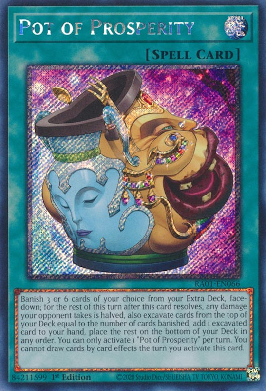 Pot of Prosperity [RA01-EN066] Platinum Secret Rare | North Game Den