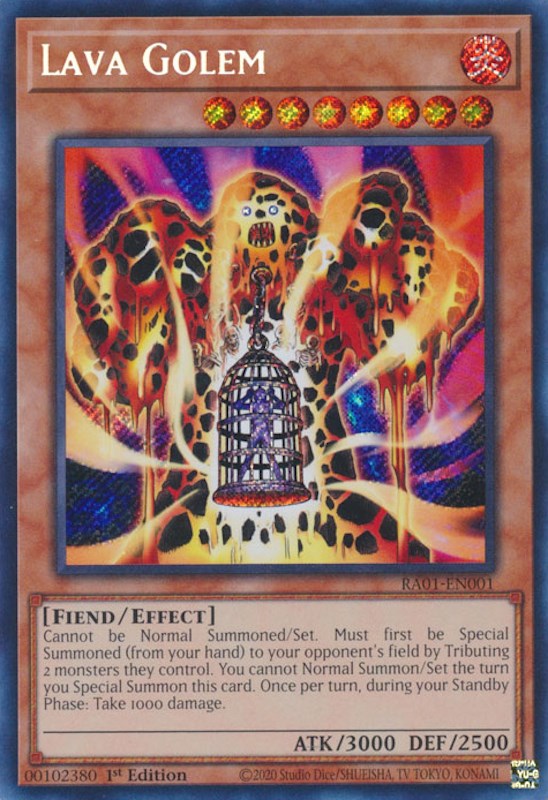 Lava Golem [RA01-EN001] Secret Rare | North Game Den