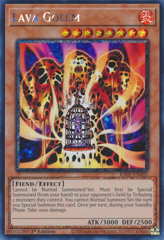 Lava Golem [RA01-EN001] Platinum Secret Rare | North Game Den