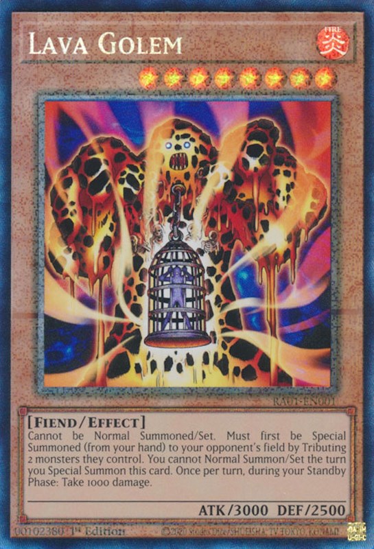 Lava Golem [RA01-EN001] Prismatic Collector's Rare | North Game Den