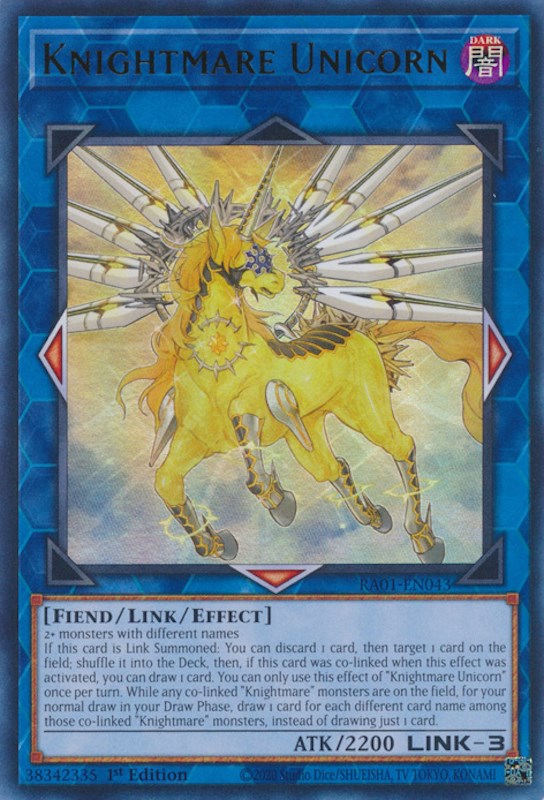 Knightmare Unicorn [RA01-EN043] Ultra Rare | North Game Den