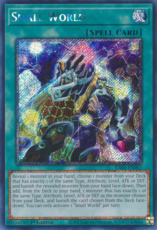 Small World [RA01-EN067] Platinum Secret Rare | North Game Den