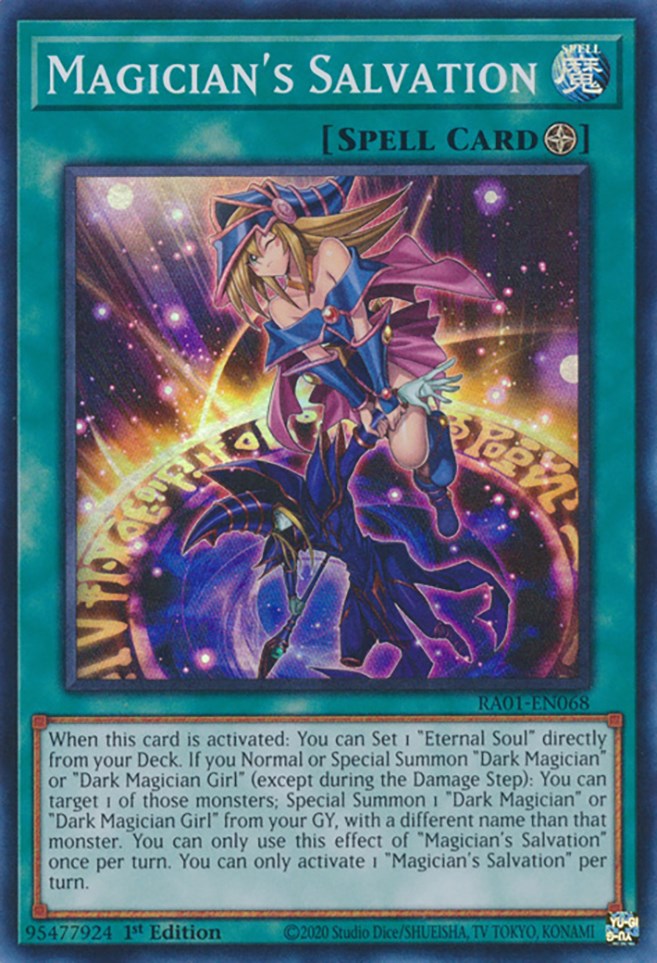 Magician's Salvation [RA01-EN068] Super Rare | North Game Den