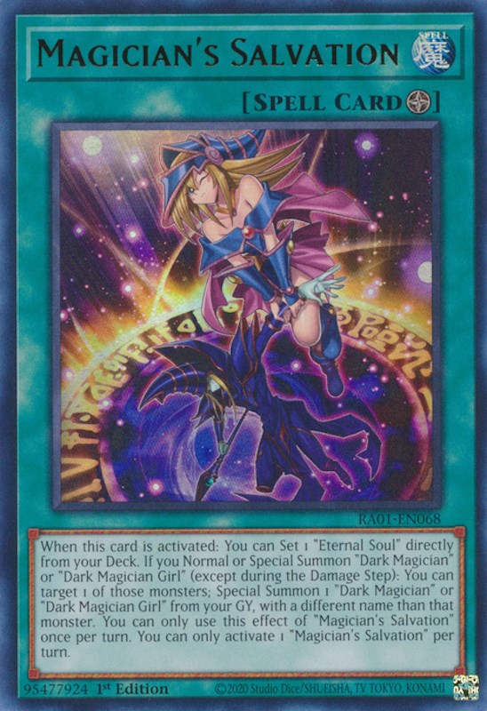 Magician's Salvation [RA01-EN068] Ultra Rare | North Game Den