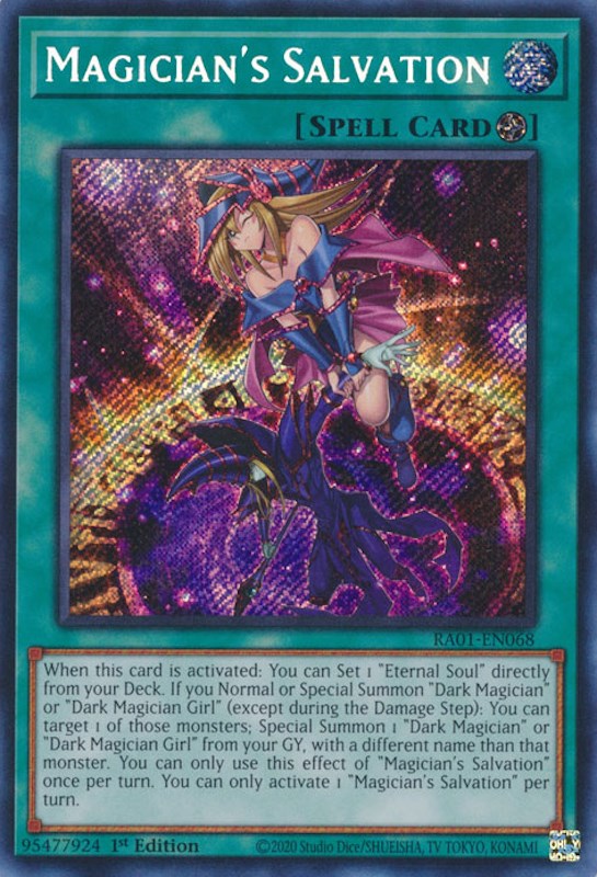 Magician's Salvation [RA01-EN068] Secret Rare | North Game Den