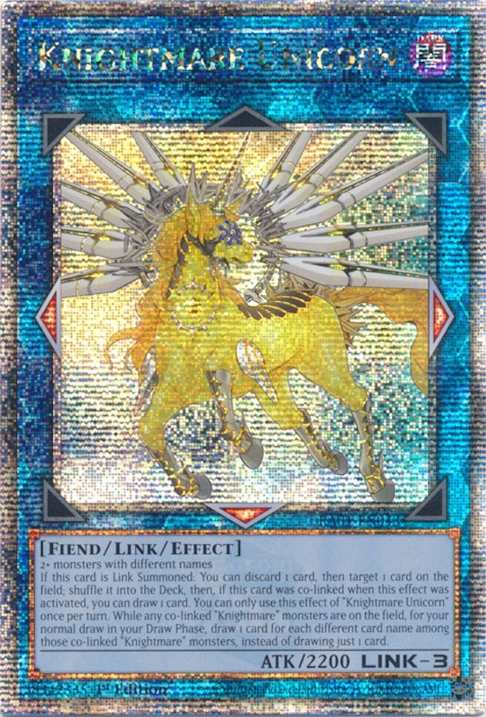 Knightmare Unicorn [RA01-EN043] Quarter Century Secret Rare | North Game Den