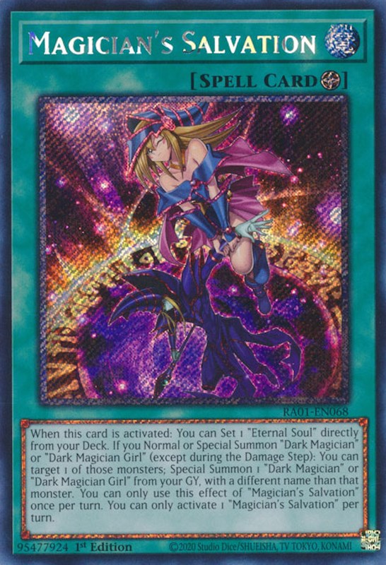 Magician's Salvation [RA01-EN068] Platinum Secret Rare | North Game Den