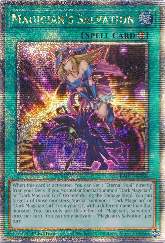 Magician's Salvation [RA01-EN068] Quarter Century Secret Rare | North Game Den