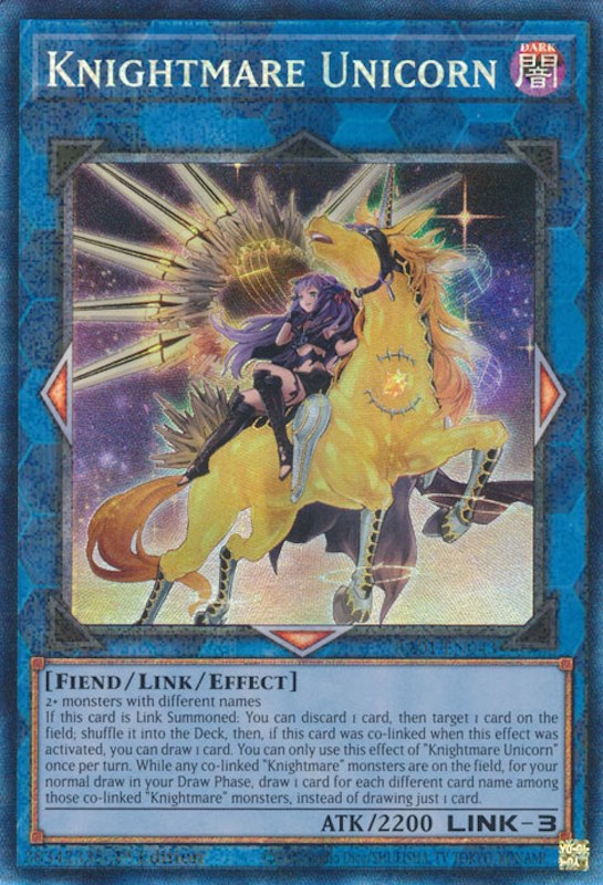 Knightmare Unicorn (Alternate Art) [RA01-EN043] Prismatic Collector's Rare | North Game Den