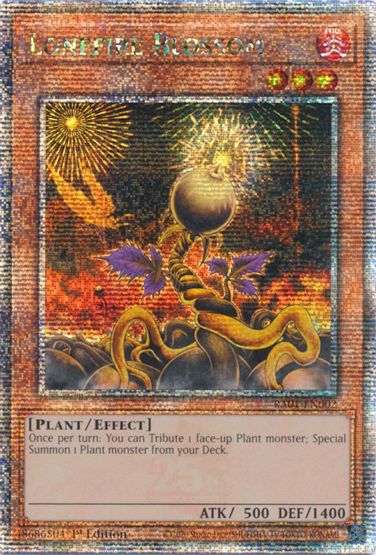 Lonefire Blossom [RA01-EN002] Quarter Century Secret Rare | North Game Den