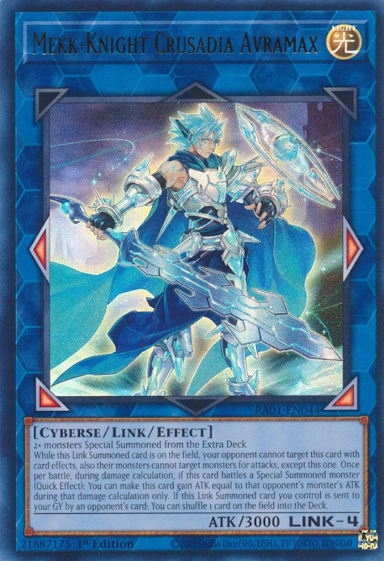 Mekk-Knight Crusadia Avramax [RA01-EN044] Ultra Rare | North Game Den
