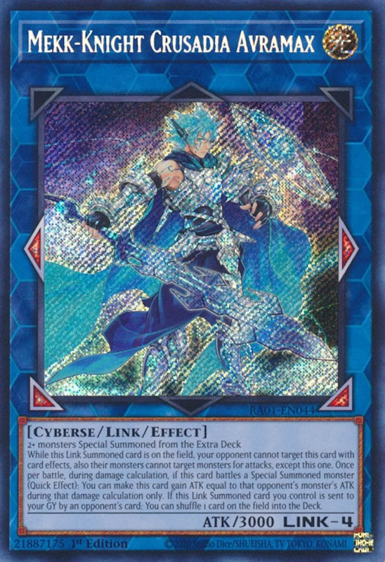 Mekk-Knight Crusadia Avramax [RA01-EN044] Secret Rare | North Game Den