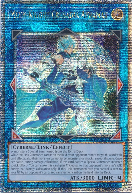 Mekk-Knight Crusadia Avramax [RA01-EN044] Quarter Century Secret Rare | North Game Den