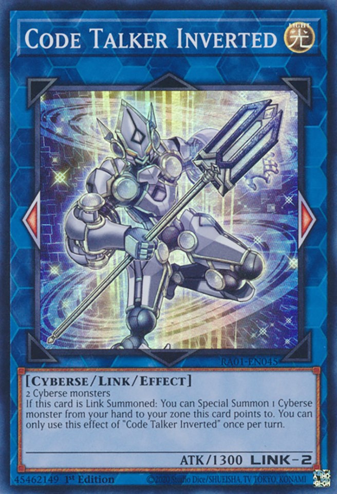 Code Talker Inverted [RA01-EN045] Super Rare | North Game Den