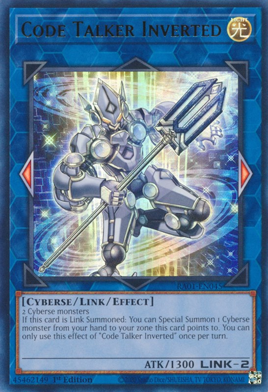 Code Talker Inverted [RA01-EN045] Ultra Rare | North Game Den