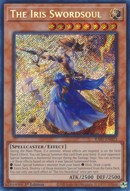 The Iris Swordsoul [RA01-EN023] Secret Rare | North Game Den