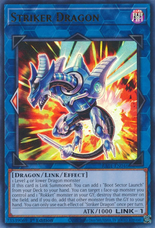 Striker Dragon [RA01-EN046] Ultra Rare | North Game Den