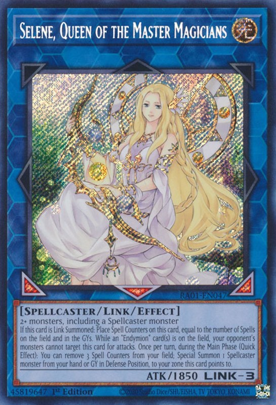 Selene, Queen of the Master Magicians [RA01-EN047] Secret Rare | North Game Den