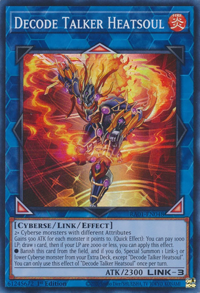 Decode Talker Heatsoul [RA01-EN048] Super Rare | North Game Den