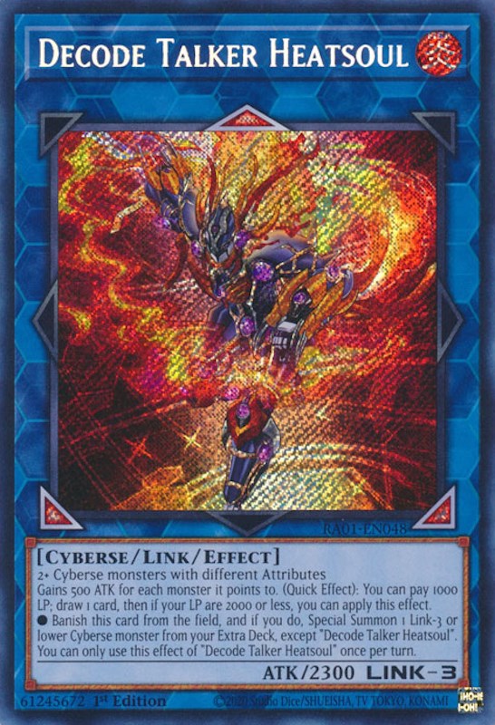 Decode Talker Heatsoul [RA01-EN048] Secret Rare | North Game Den
