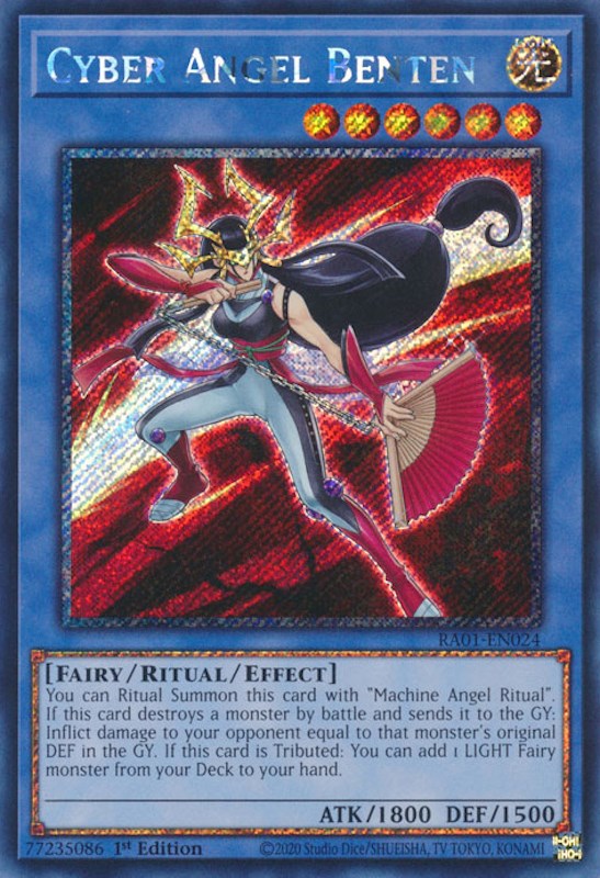 Cyber Angel Benten [RA01-EN024] Platinum Secret Rare | North Game Den