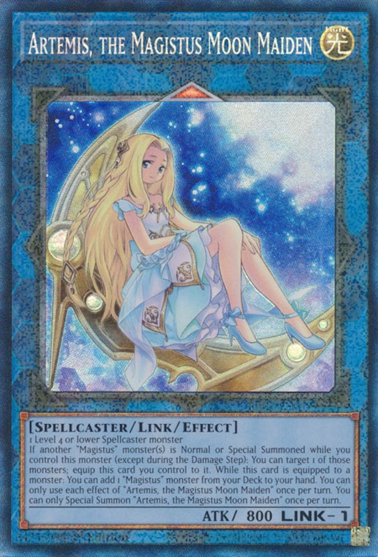 Artemis, the Magistus Moon Maiden [RA01-EN049] Prismatic Collector's Rare | North Game Den